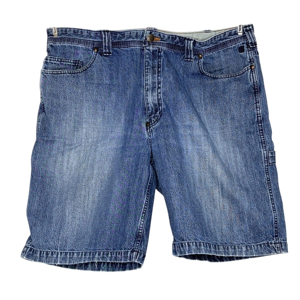 Timberland Denim Carpenter Shorts 40 Blue Workwear Utility Relax Fit Y2K Grunge‎
